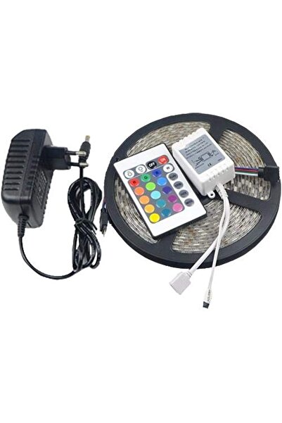 Other شريط إضاءة LED RGB 5050 بطول 5 متر و300 مصباح LED مقاوم للماء مع جهاز ت...