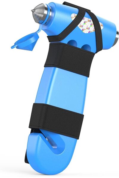 Arabest 3-in-1 Emergency Escape Tool with Window Breaker, Seat Belt Cutter, S...