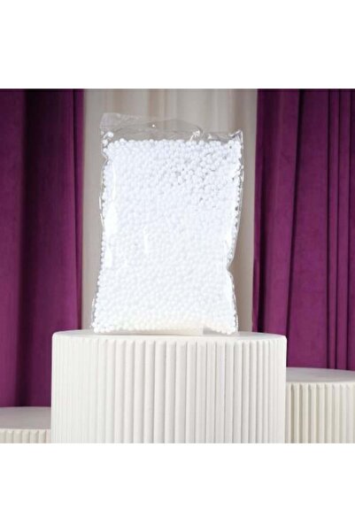 Gifts World حقيبة خرز الفوم الأبيض