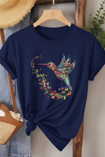 l'eivor Hummingbird Special Design Printed Women's T-Shirt