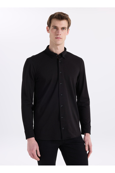 Lee Slim Fit Siyah Erkek Gömlek L2610157001 Siyah Gömlek