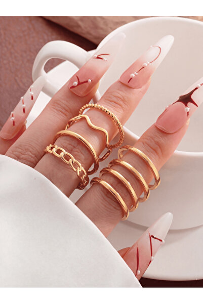 Ervalina 8-Piece Crispy Twist Rings and Joint Rings Set