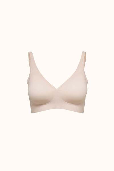 C&City Wireless Seamless Laser Cut Padded Bra Cc417 Pink