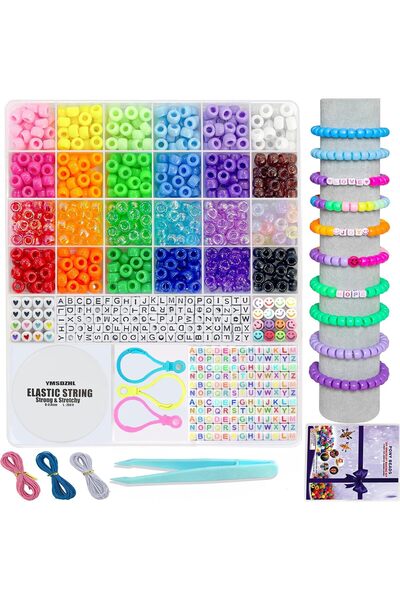 Yelejoy 1000-Piece Bracelet Making Kit, Friendship Jewelry Craft Set with Pon...