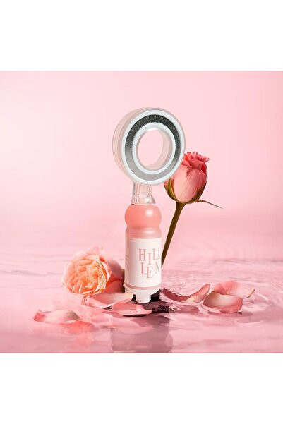 Yelejoy رأس دش عطري بفيتامين سي، فلتر محمول لإزالة الكلور، برائحة الورد، لبشر...