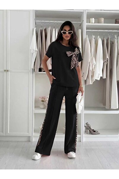 Volupta Sporty-glam outfit with leopard bow