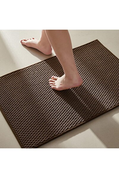 Arabest سجادة حمام فائقة الامتصاص منخفضة الوبرات مع ظهر مانع للانزلاق، سجادة ...