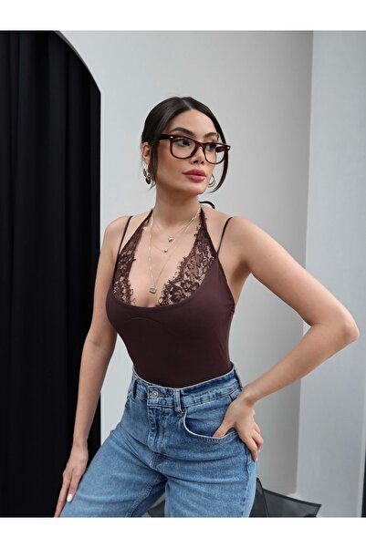 ESRAHELVACI Lace Detailed Bodysuit
