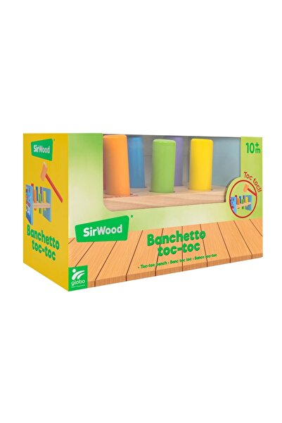 GLOBO Ξύλινο Εκπαιδευτικό Παιχνίδι με 6 Πολύχρωμους Κύλινδρους, Γκλόμπο, Ξύλι...