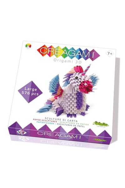CreativaMente Origami 3D, Creagami - Unicorn, 576 Piese
