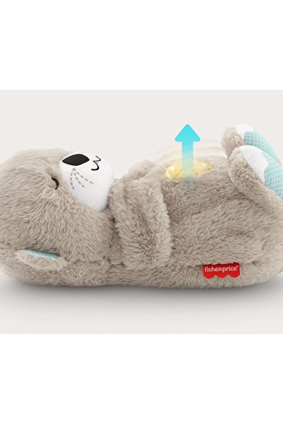FISHER PRICE Uyku Arkadaşı Su Samuru, Nefes Alıp Veren Bebek Oyuncağı FXC66