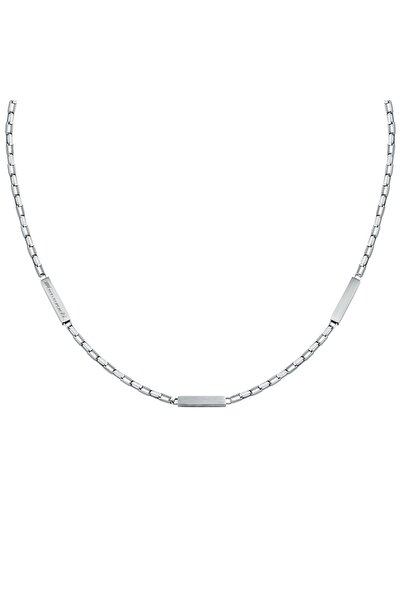 Maserati Εμβληματική αλυσίδα, ασημί ανοξείδωτο ατσάλι, μήκος 50 εκ., JM425AVD110