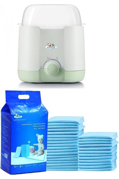 Cute n Cuddle Electric Portable Baby Milk Warmer with Disposable Changing Mat...