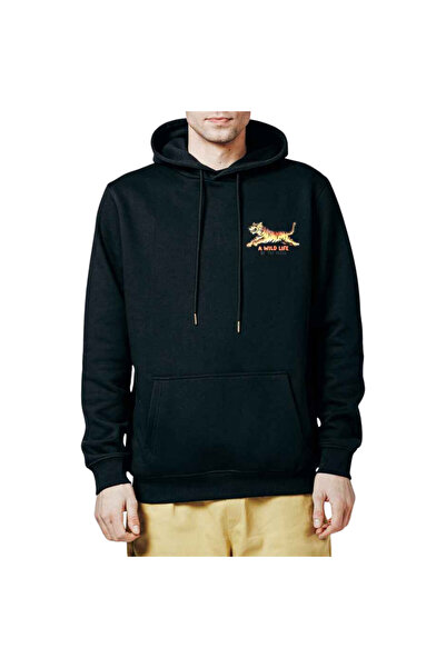 The Dudes A WILD LIFE ΚΛΑΣΙΚΟ ΦΟΥΤΕΡ ΜΕ ΚΟΥΚΟΥΛΑ ΜΑΥΡΟ XS