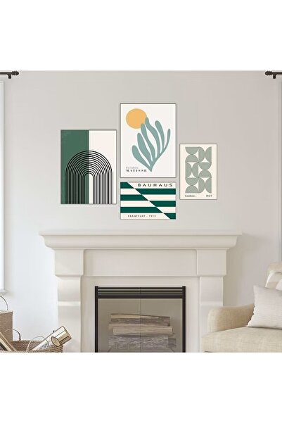 OEM Set de panouri decorative Re-Bloom, 4 piese, MDF, multicolor, 62 x 85 cm