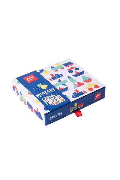 Aplı Δημιουργικό Παιχνίδι με Γεωμετρικά Αυτοκόλλητα, Apli, Θέμα Οχήματα, 19 x...