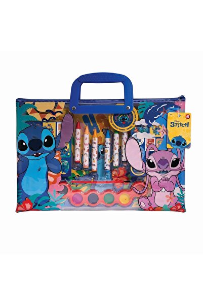 AS Toys Happi Hobbi Σετ Ζωγραφικής σε Διαφανή Τσάντα Stitch