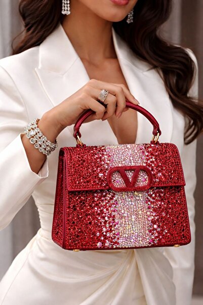 mothers dream مجموعة حقائب أنيقة بمقبض كريستالي