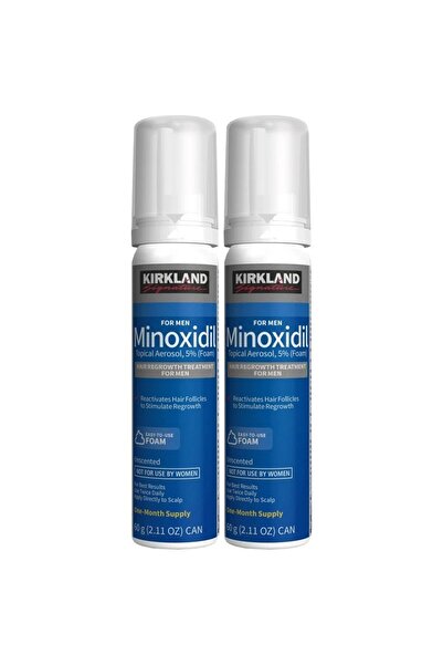 DAsiNU Kirkland αφρός κατά της τριχόπτωσης για άνδρες 5%, 2 σωληνάρια, 2 × 60...