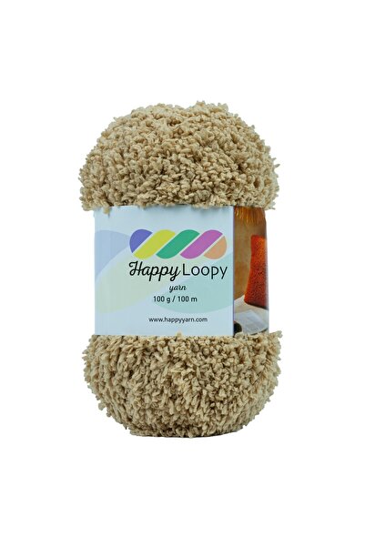 Kürkçü Han Happy Loopy Yarn - 100g / 100m | %100 Polyester Buklet Örgü İpi - ...