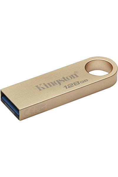 Kingston Memorie USB DataTraveler SE9 G3, 128GB, USB 3.2, Metalic, Auriu