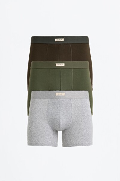 LEFTIES 3’lü uzun basic boxer paketi