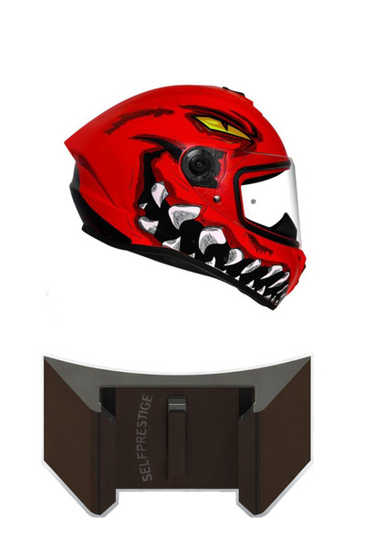 KRM AXXİS DRAKEN S Motosiklet Kask Çene Aksiyon Kamera Tutucu(TUTUCU GÖRSELİ ...