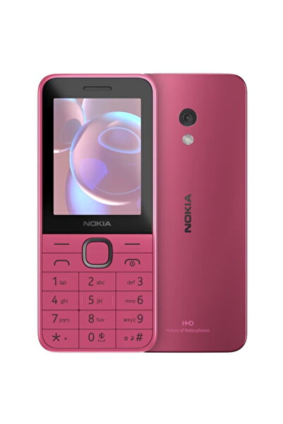 Nokia Telefon mobil 225 (2024), Dual SIM, 4G, 1450 mAh, USB Type-C, Roz