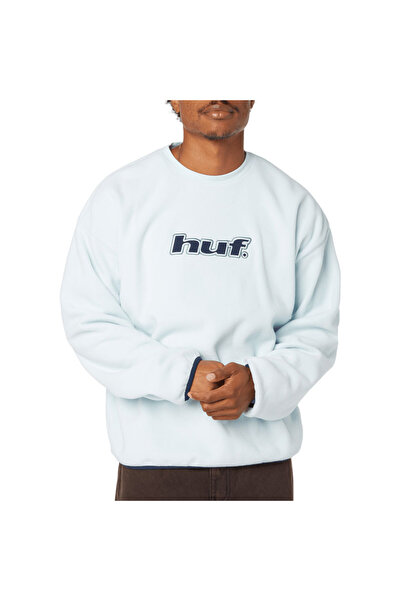 HUF H DOT ΠΟΛΑΡ ΦΛΙΣ ΜΕ ΣΤΡΟΓΓΥΛΗ ΛΑΙΜΟΥΡΑ ΜΠΛΕ ΟΥΡΑΝΟΥ L