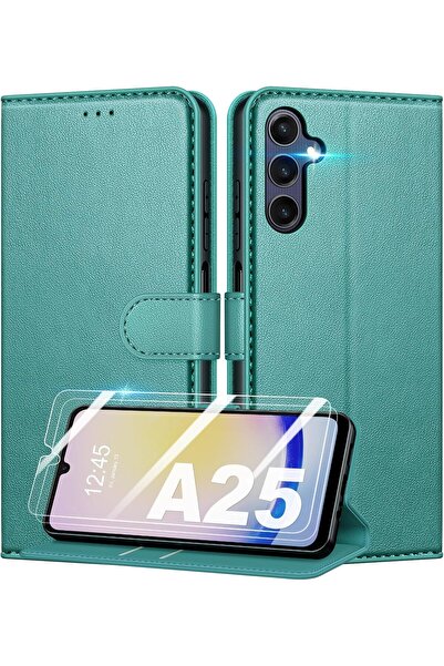 NO BRAND Samsung Galaxy A25 5G Case + 2 Pack Tempered Glass Screen Protector,...