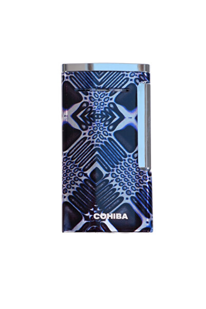 cohiba accessory Cohiba Mor Desenli Perde Alev Puro Çakmak CCM0793