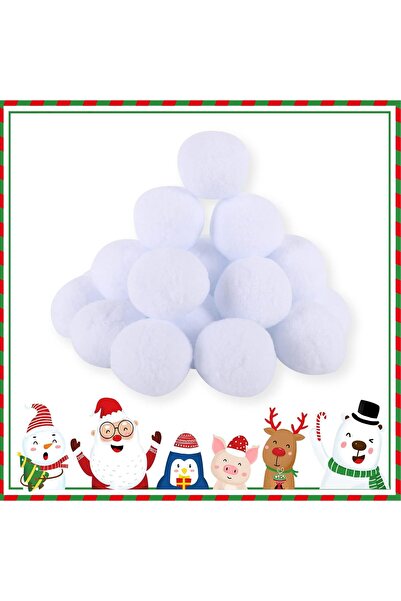 Gukasxi 24 Τεμάχια Ψεύτικες Χιονόμπαλες 7,5 εκ. για Μάχη με Χιονόμπαλες σε Εσ...