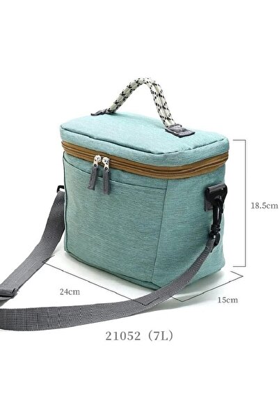 Alcoach Foldable Thermal Lunch Bag Large Capacity 8L for School and Office, 25X25X15Cm Lunch Bag