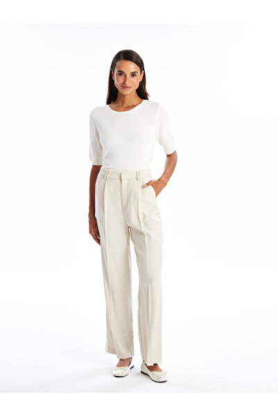 LC Waikiki Elasticated Waist Relaxed Fit Women's Trousers