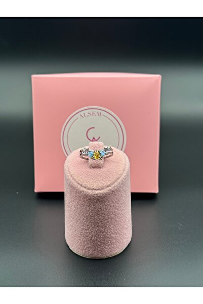 Alsem Store Princess Model Baguette Stone Sparkling Adjustable Ring, Stone Bo...