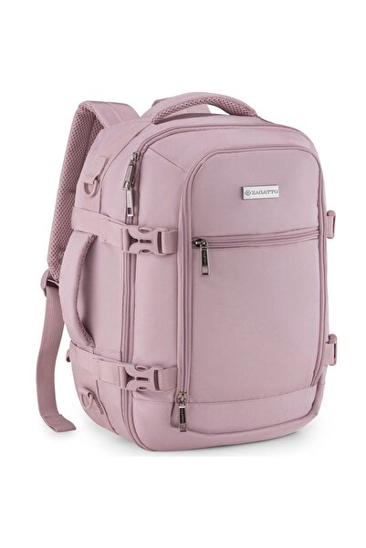 zagatto Σακίδιο πλάτης για αεροπορικά ταξίδια, ροζ, χειραποσκευή 40×30×20 εκ....