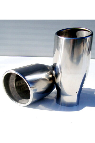 Pilot Ornament esapament inox 100 mm . Inlet 63, tips rotund P049-2