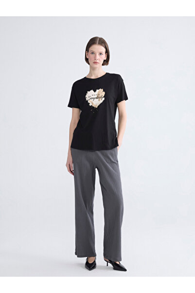 LC Waikiki Women's Elastic Waistband Muslin Pants