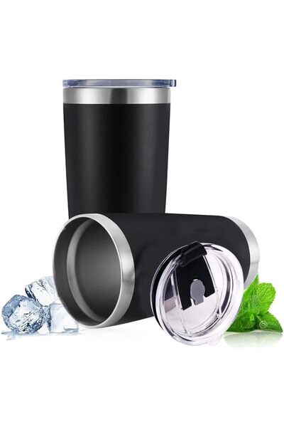 Yelajoy 20oz Stainless Steel Insulated Tumbler with Leak-Proof Lid for Hot an...