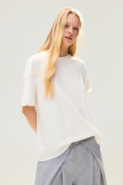 Bershka Kısa kollu oversize tişört