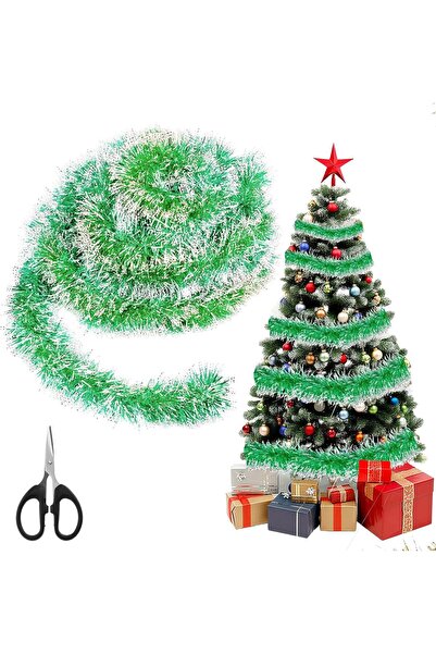 Hoiny Χριστουγεννιάτικη Γιρλάντα από γυαλιστερό μεταλλικό νήμα 10 μέτρων, με ...