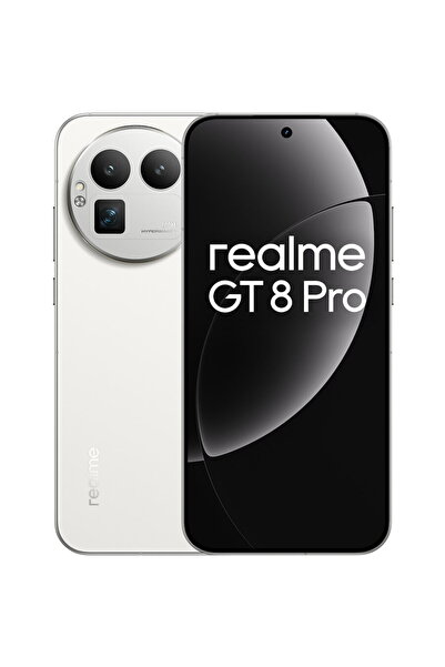 realme Telefon mobil GT 8 Pro, Dual SIM, 512GB, 16GB RAM, 5G, Alb