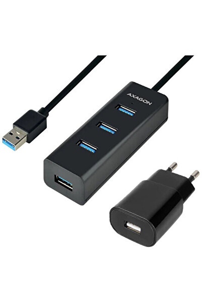 Axagon Hub USB HUE-S2BP 4x USB 3.0, cablu 1.2m, incarcare micro USB