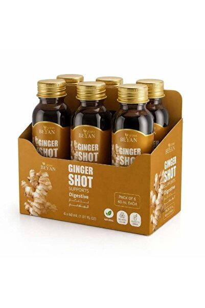 beyan herbs مشروب الزنجبيل العشبي مع العسل والليمون - عبوة من 6 قطع