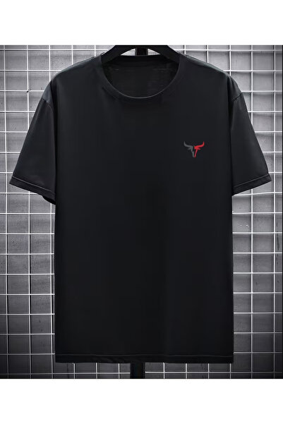 LİNA06 Men's Heavyweight 100% Fit Gym T-Shirt for Bodybuilding, Workout & Cas...