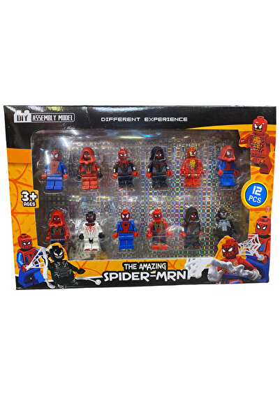 SIGMA TOY Σετ 12 μίνι φιγούρων Σπάιντερμαν τύπου Lego