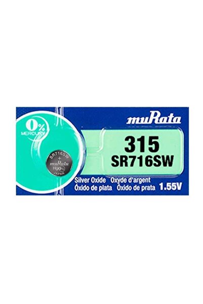 MURATA 1 Piece 315 Battery SR716SW 1.55V Silver Oxide