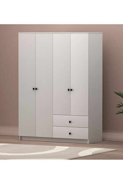 Kupon Home GARDIROP 4 KAPILI %100 MDF
