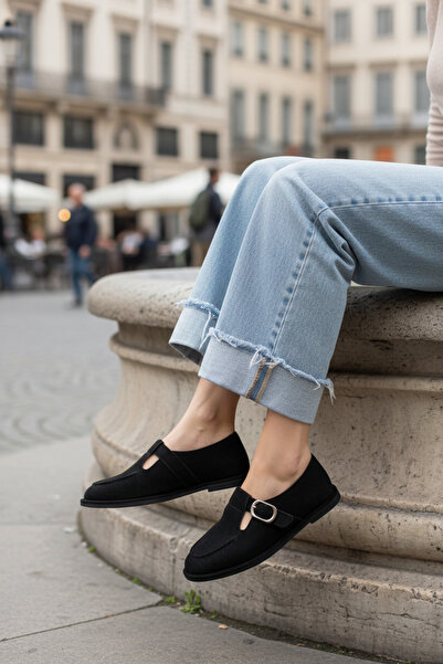 SOFT Χειροποίητες Γυναικείες Μπεζ Σουέντ Μπαλαρίνες με Αγκράφα – Άνετα & Κομψ...