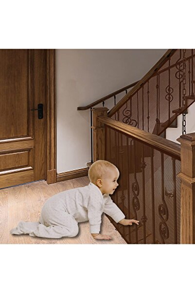 Yelajoy Baby Gate Banister Guard, Mesh Safety Net for Stairs & Balcony, 10ft ...